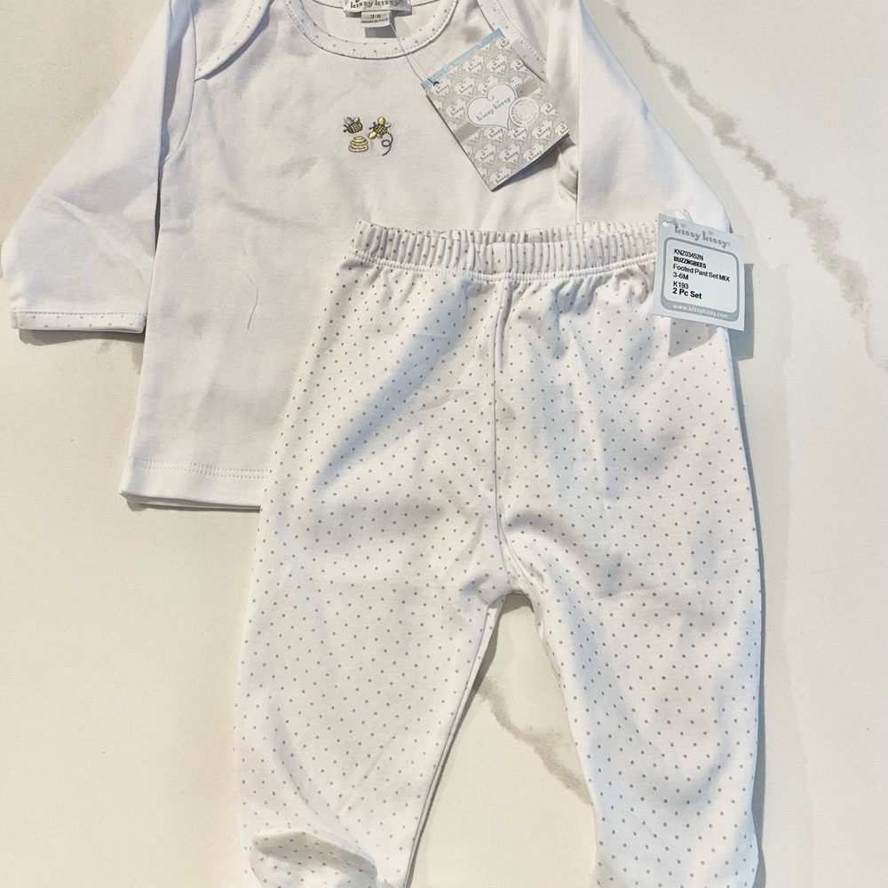 NWT Kissy Kissy Buzzing bees Set 3/6 Mth